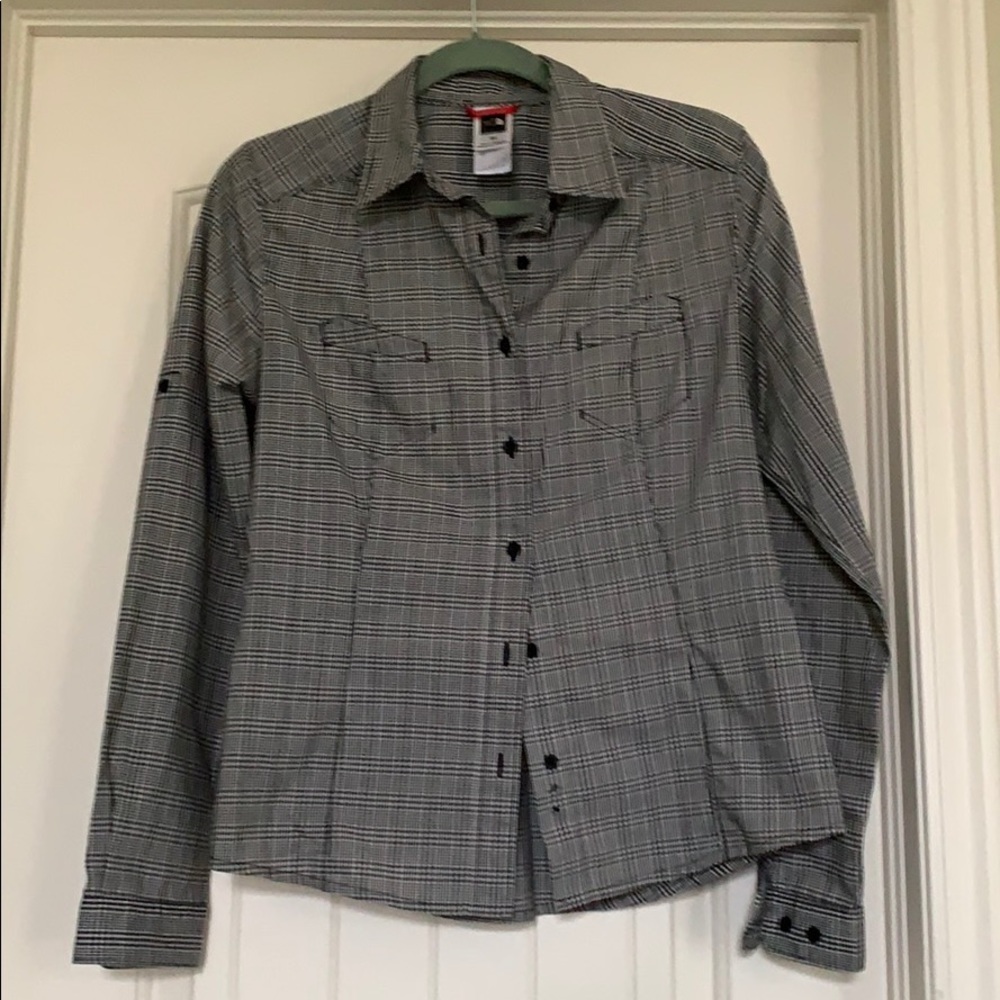 North face button up shirt